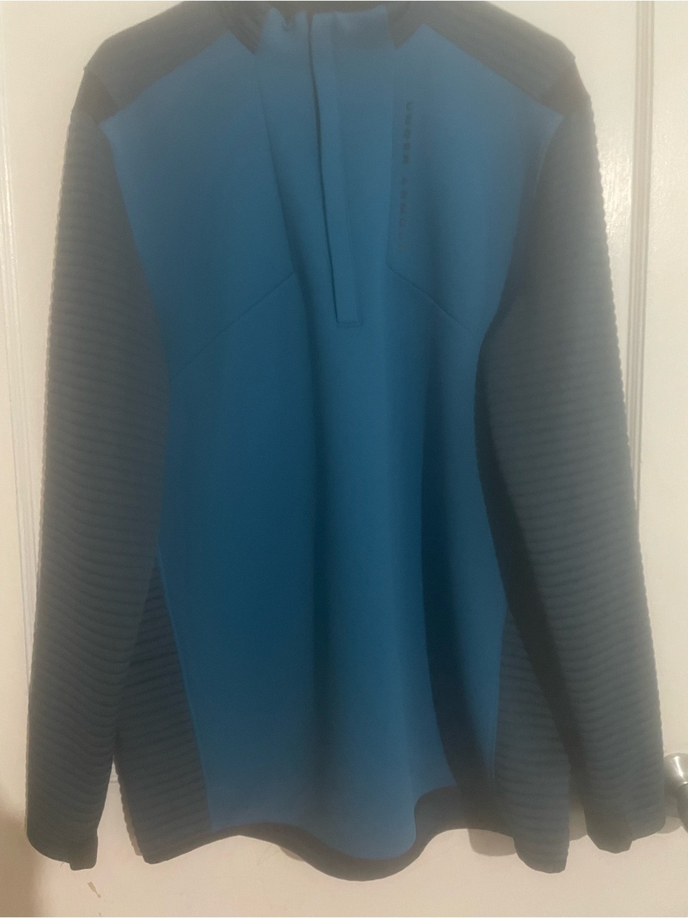 Under Armour Blue and Black Men's Zip-Up Sweater